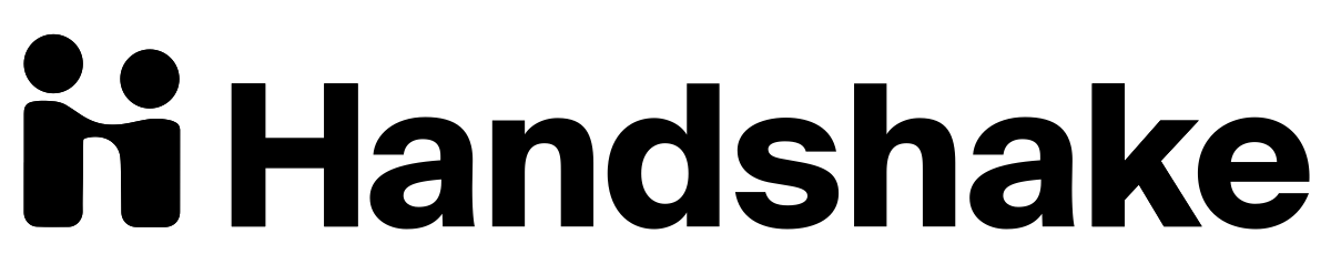 Handshake Logo in Black and White