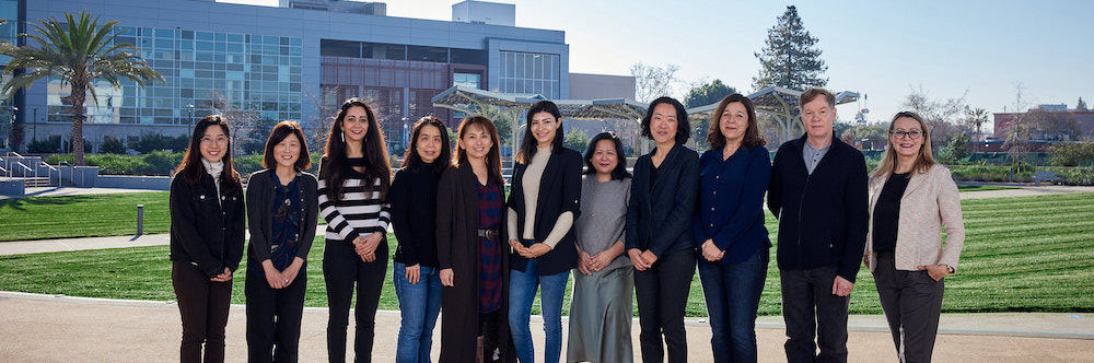 Group shot of IIS on Central Plaza.