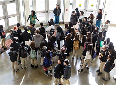 Campus tour inside the Gillmor Center